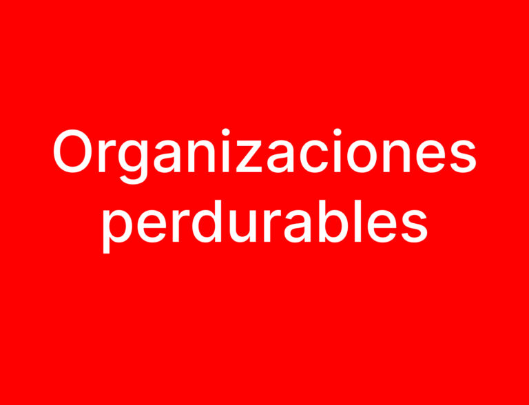 Organizaciones perdurables